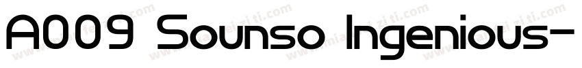 A009 Sounso Ingenious字体转换
